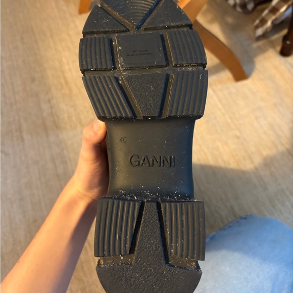 Ganni country rubber lug sole boots - Picture 2 of 4